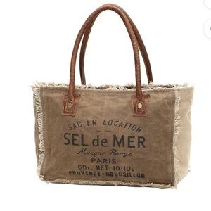MYRA BAG "SEL DE MER" SMALL BAG FRENCH INSPIRED ZIP TOP SHOULDER BAG POCKETBOOK
